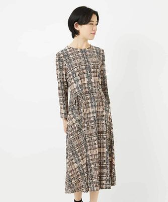 【SALE】GIANNI LO GIUDICE(Women/小さいサイズ)/ジャンニロジュディチェ ジオメトリックプリントワンピース オレンジ15 ワンピース・ドレス【三越伊勢丹/公式】