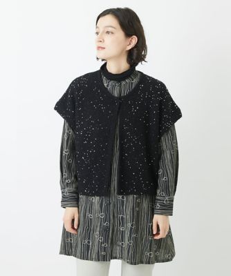 GIANNI LO GIUDICE / ジャンニ・ロ・ジュディチェ ウール混スパンコールニットカーディガン ウール混スパンコールニットカーディガン | GIANNI LO GIUDICE