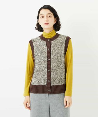 ＜GIANNI LO GIUDICE(Women/小さいサイズ)＞ラメファーニットベスト