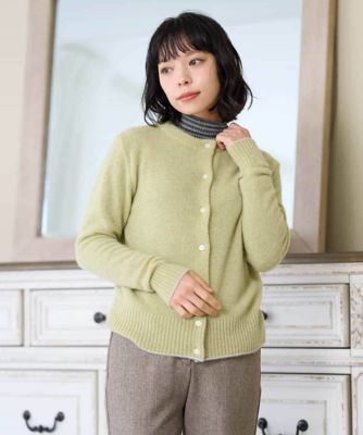 ピュアカシミヤクルーネックカーディガン | GIANNI LO GIUDICE(Women