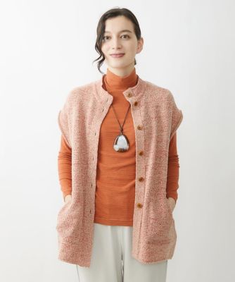 ＜GIANNI LO GIUDICE(Women/小さいサイズ)＞［日本製］シーレロングニットジレ