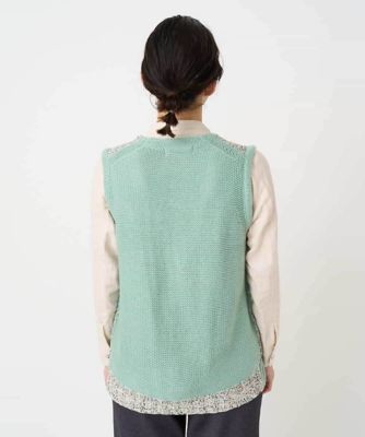 カスリパネルボーダーニットベスト | GIANNI LO GIUDICE(Women/小さい