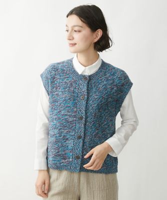 ミックスカラーニットベスト