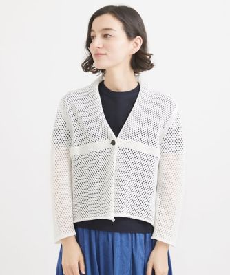 メッシュニットカーディガン