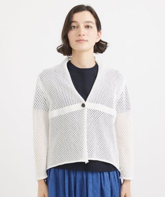 メッシュニットカーディガン