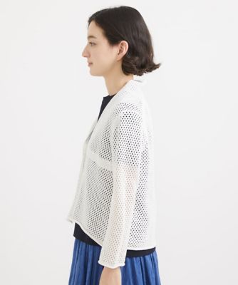 メッシュニットカーディガン