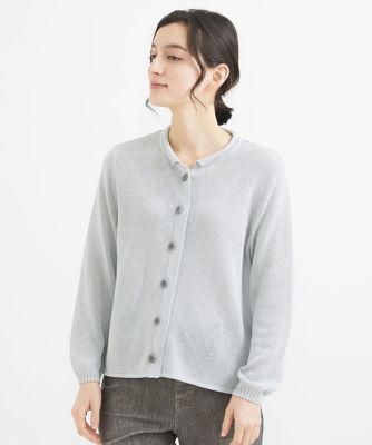 ［人気デザイン／日本製］クルーネックカーディガン