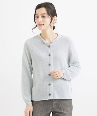［人気デザイン／日本製］クルーネックカーディガン