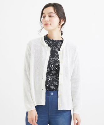 ［人気デザイン／日本製］クルーネックカーディガン