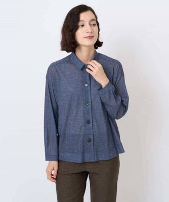 ジャンニ・ロ・ジュディチェ（GIANNI LO GIUDICE）/[セットアップ対応]デニムライクプリントカットソーブラウス セットアップ対応］デニムライクプリントカットソーブラウス | GIANNI