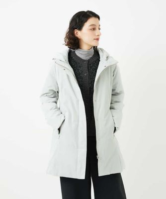 GIANNI LO GIUDICE(Women/小さいサイズ)/ジャンニロジュディチェ ストレッチタフタダウンコート 91ライトグレー コート・ジャケット【三越伊勢丹/公式】