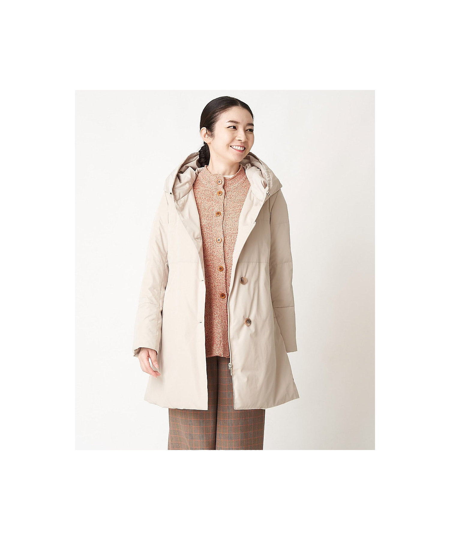 シャンブレーグログランダウンコート | GIANNI LO GIUDICE(Women シャンブレーグログランダウンコート | GIANNI LO GIUDICE(Women