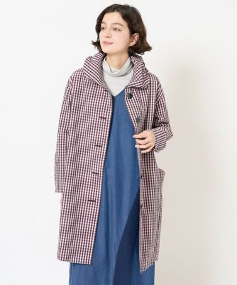 オーガニックコットンチェックコート