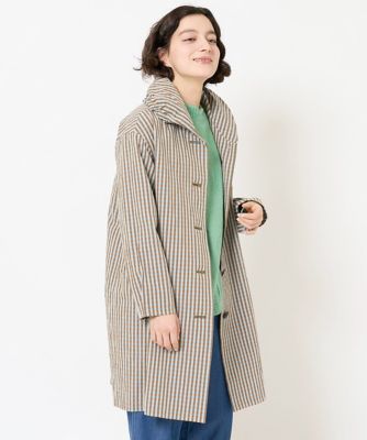 ＜GIANNI LO GIUDICE(Women/小さいサイズ)＞オーガニックコットンチェックコート