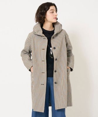 オーガニックコットンチェックコート