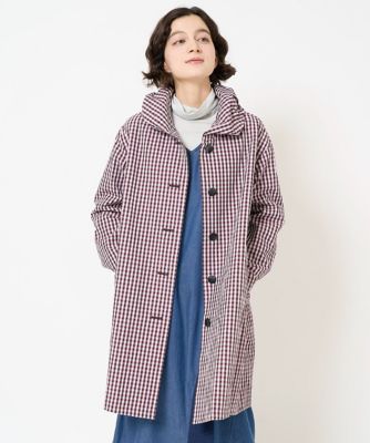 オーガニックコットンチェックコート