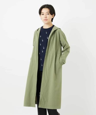 ＜GIANNI LO GIUDICE(Women/小さいサイズ)＞［撥水加工］ナイロンリぺレントロングコート