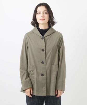 ナイロンストレッチフード付きコート | GIANNI LO GIUDICE(Women