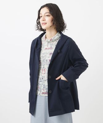 ナイロンストレッチフード付きコート | GIANNI LO GIUDICE(Women