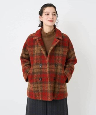 ループチェックウールコート | GIANNI LO GIUDICE(Women/小さいサイズ