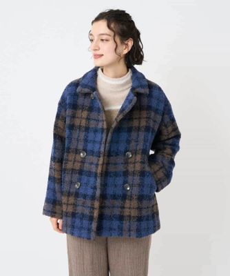 ループチェックウールコート | GIANNI LO GIUDICE(Women/小さいサイズ