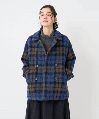 ループチェックウールコート | GIANNI LO GIUDICE(Women/小さいサイズ