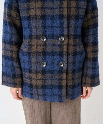 ループチェックウールコート | GIANNI LO GIUDICE(Women/小さいサイズ
