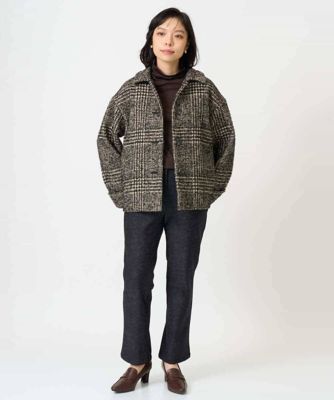 日本製］グレンチェックツイードコート | GIANNI LO GIUDICE(Women