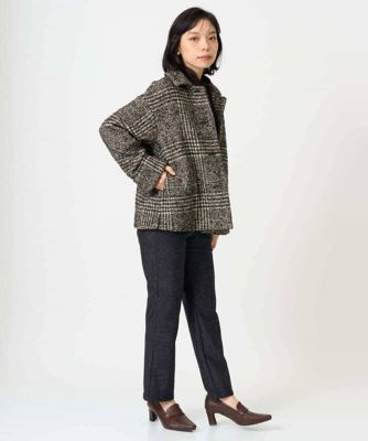 日本製］グレンチェックツイードコート | GIANNI LO GIUDICE(Women