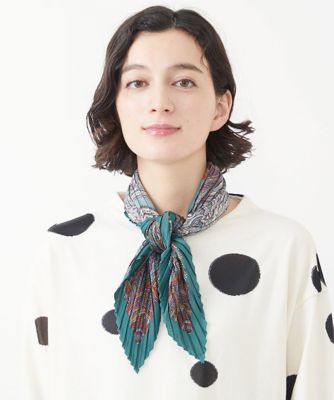 ＜GIANNI LO GIUDICE(Women/小さいサイズ)＞プリーツオーエルペイズリー