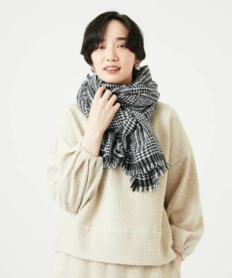 GIANNI LO GIUDICE(Women/小さいサイズ)/ジャンニロジュディチェ イタリアチドリストール 94ブラック スカーフ・ショール【三越伊勢丹/公式】