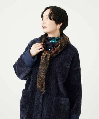 GIANNI LO GIUDICE(Women/小さいサイズ)/ジャンニロジュディチェ エスニックスクエアストール 94ブラック スカーフ・ショール【三越伊勢丹/公式】