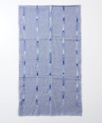 【日本橋三越で購入】（未使用）花柄刺繍ストール 〈インド製〉 Bou Jeloud ストール インド刺繍ストール : ZOZOTOWN Yahoo!店