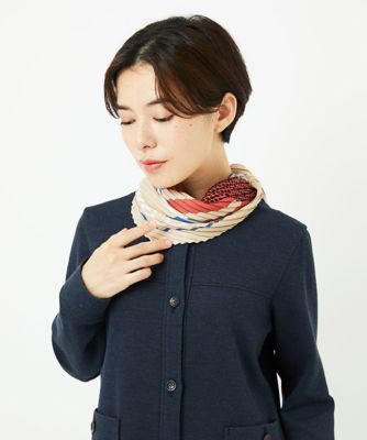 ブルーレーベルクレストブリッジ シルクスカーフ(新品) パーシャルクレストブリッジチェックスカーフ