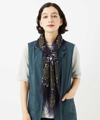 ＜GIANNI LO GIUDICE(Women/小さいサイズ)＞スクエアサラサストール