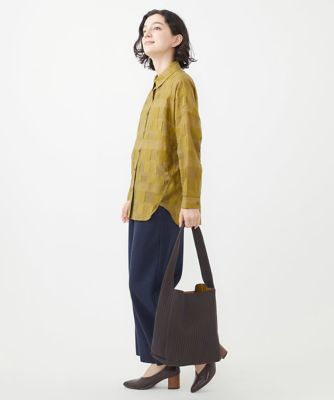 配色ニットバッグ