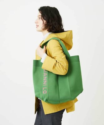 ＜GIANNI LO GIUDICE(Women/小さいサイズ)＞ロゴニットバッグ