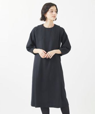 ウールジョーゼットワンピース
