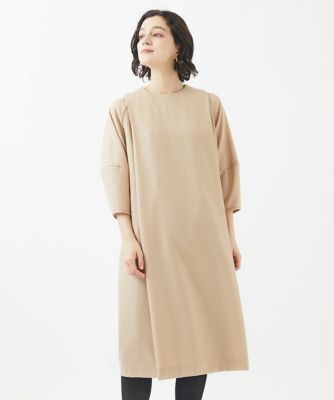 ウールジョーゼットワンピース