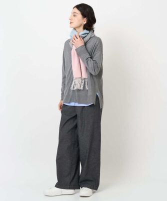 オンブレカラーウールストール