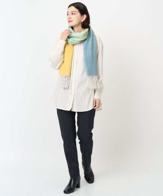 オンブレカラーウールストール | GEORGES RECH (Women/小さいサイズ
