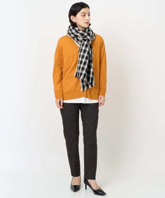 ラメツイードチェックウールストール | GEORGES RECH (Women/小さい