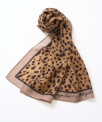 レオパードウールストール | GEORGES RECH (Women/小さいサイズ