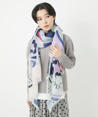 GEORGES RECH (Women/小さいサイズ)/ジョルジュレッシュ バードボタニカルシルク混ストール