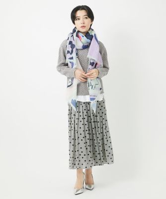 バードボタニカルシルク混ストール