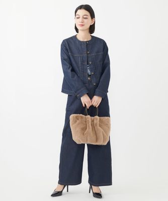 フェイクファートートバッグ