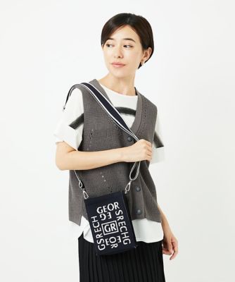 ＜GEORGES RECH (Women/小さいサイズ)＞ロゴニットミニショルダーバッグ