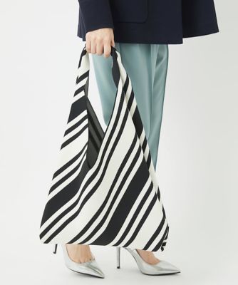 ニットジャガードトライアングルトートバッグ | GEORGES RECH (Women