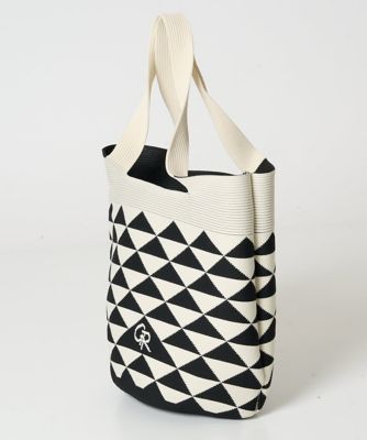 ジョルジュ・レッシュ（ES RECH）/幾何プリントニットバッグ 幾何プリントニットバッグ | GEORGES RECH (Women/小さいサイズ
