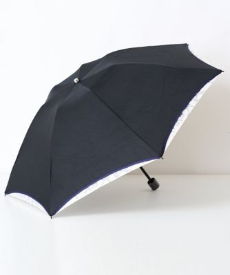 ［晴雨兼用］ロゴ配色パイピング折り畳み傘